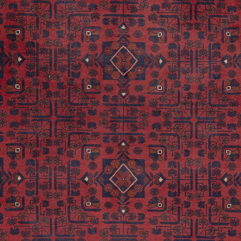 Afghan Teppich - Kunduz - 285 x 199 cm - dunkelrot
