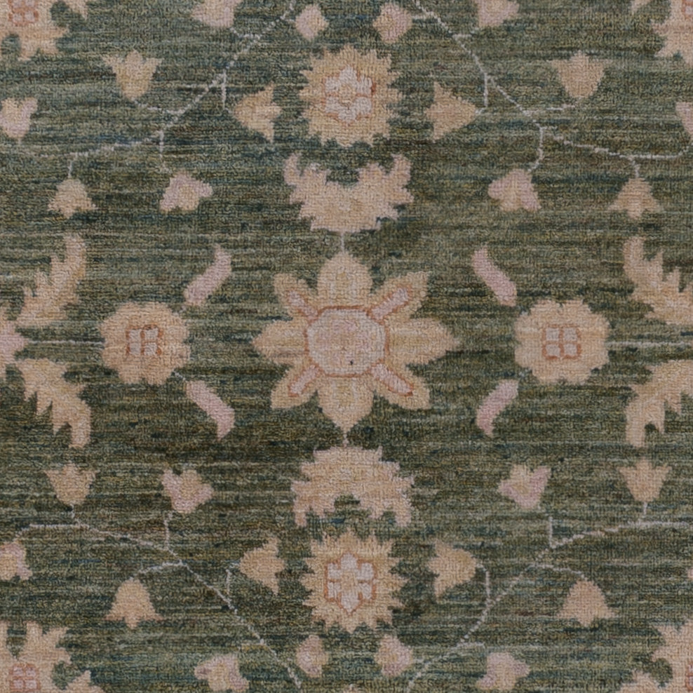 Ziegler Teppich - 232 x 169 cm - grün