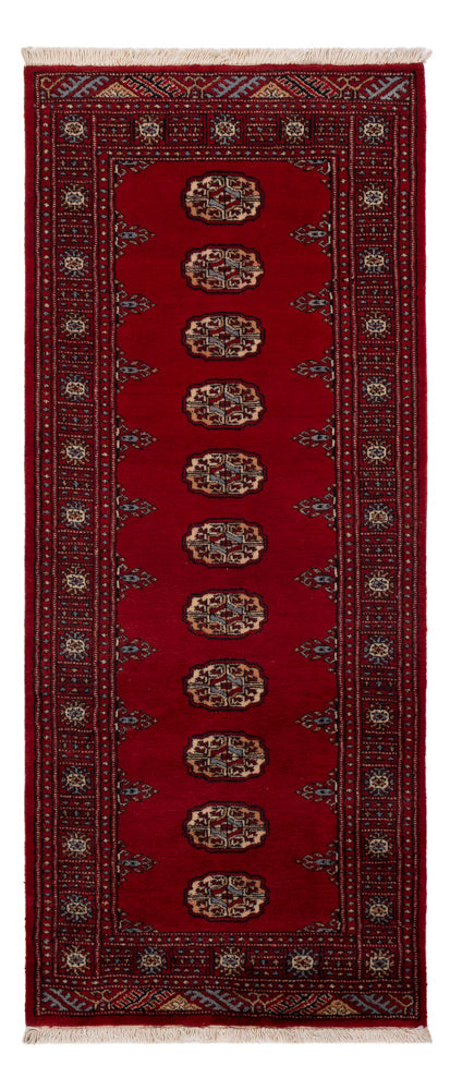Alfombra de pasillo Alfombra Pakistani - 197 x 78 cm - rojo
