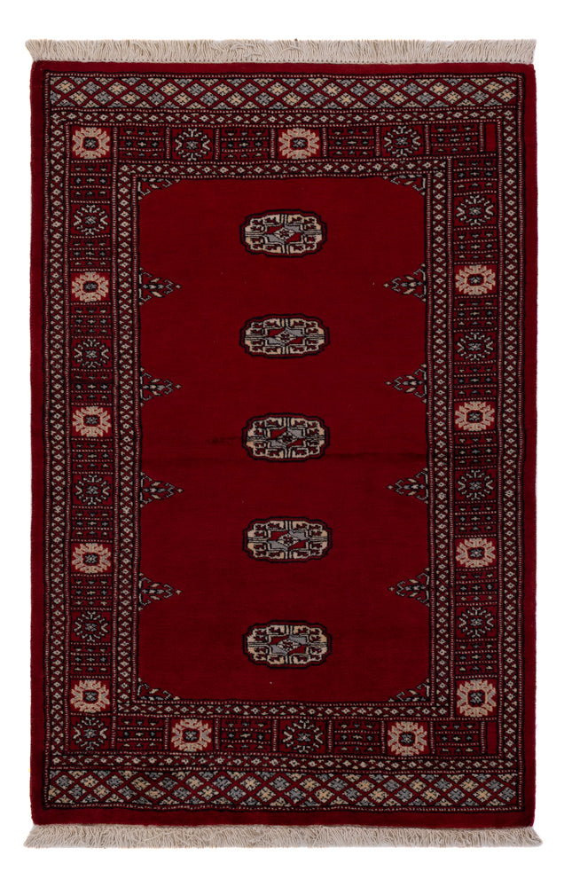 Alfombra Pakistani - 147 x 96 cm - rojo
