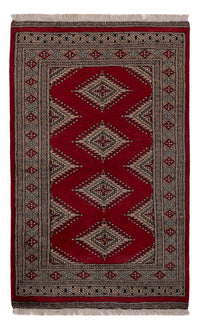 Alfombra Pakistani - 152 x 94 cm - rojo