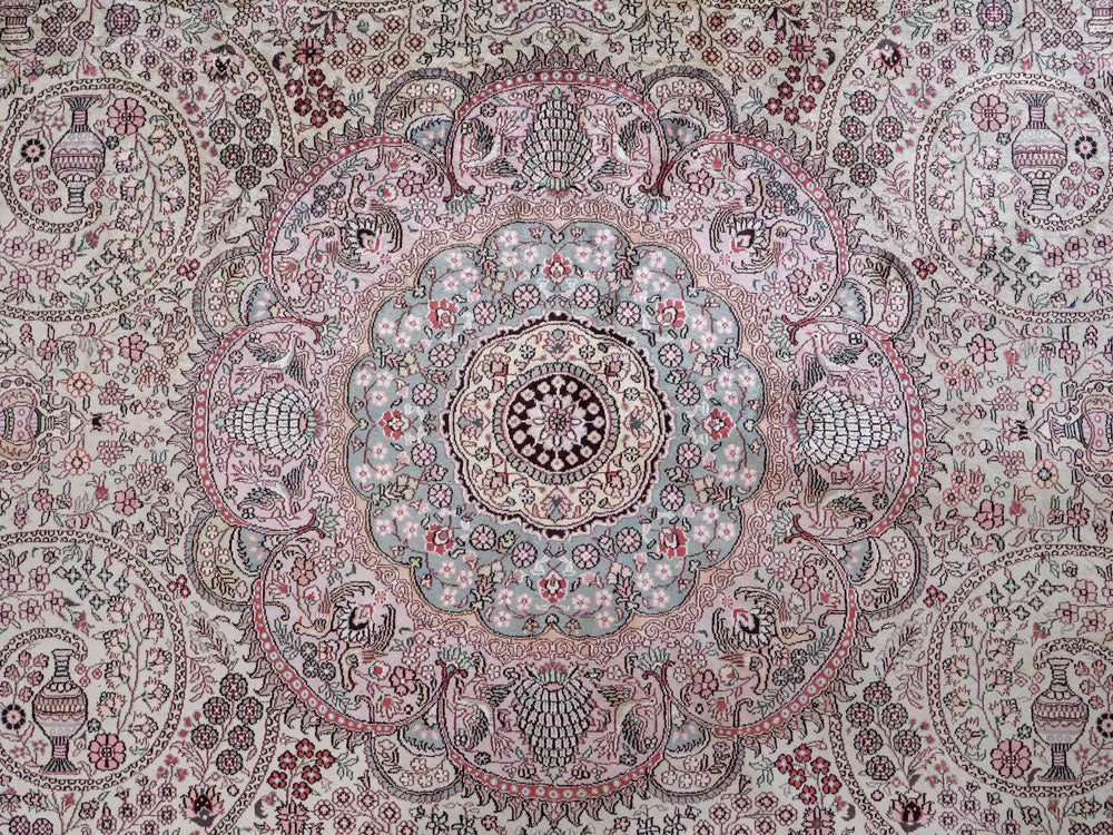 Seda china Alfombra 300x300cm - Alfombra oriental