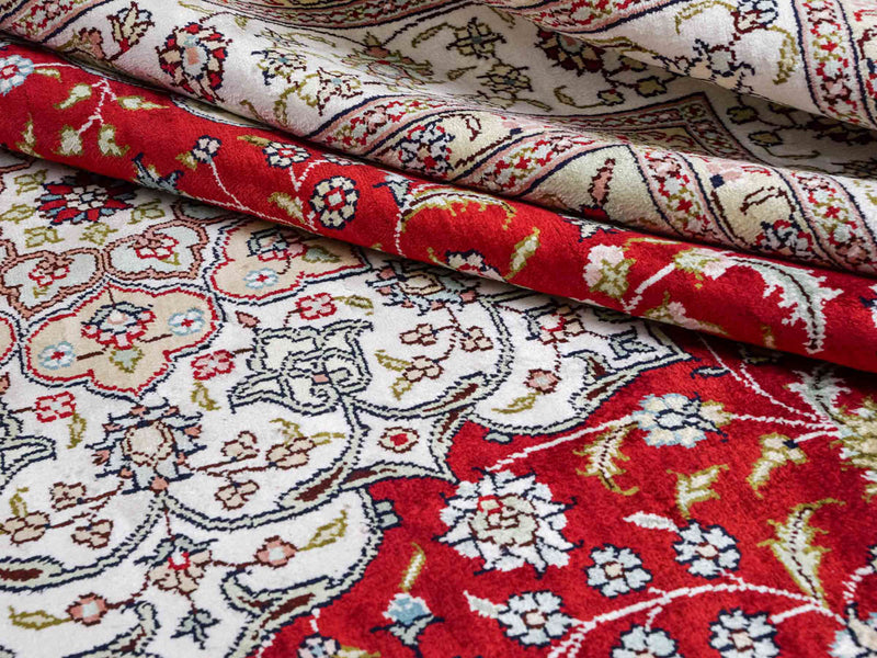 Seda china Alfombra 276x182cm - Alfombra oriental
