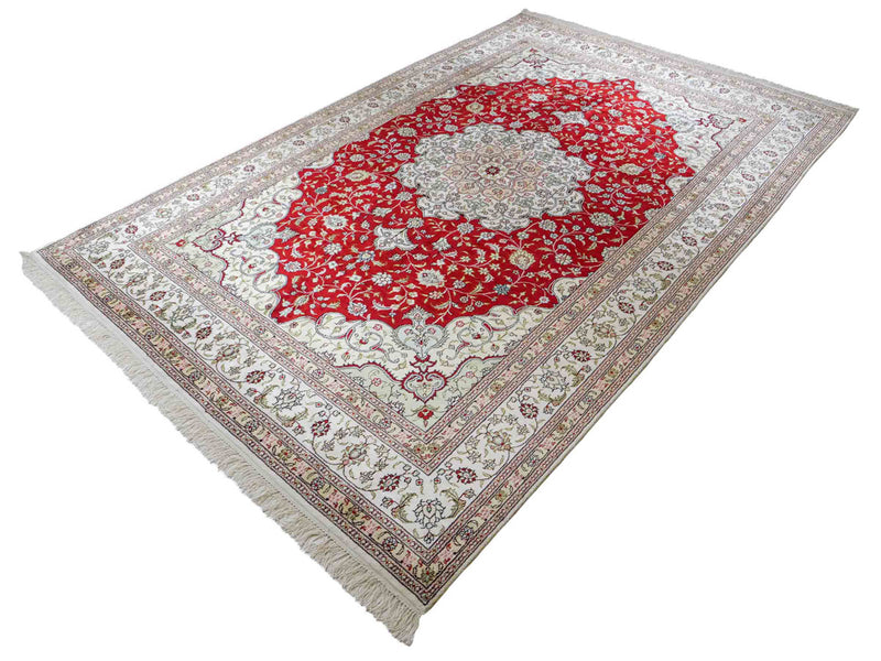 Seda china Alfombra 276x182cm - Alfombra oriental