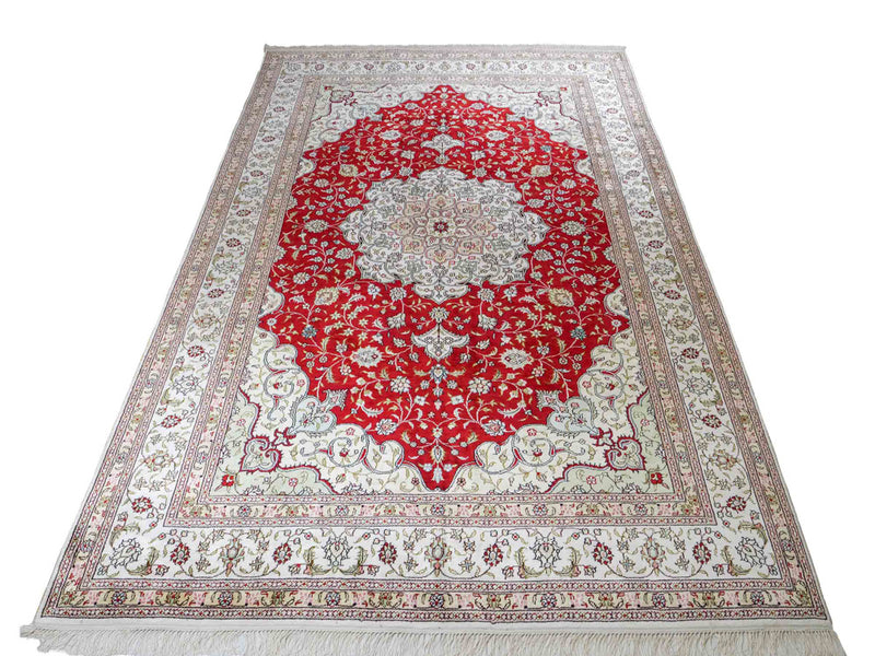 Seda china Alfombra 276x182cm - Alfombra oriental