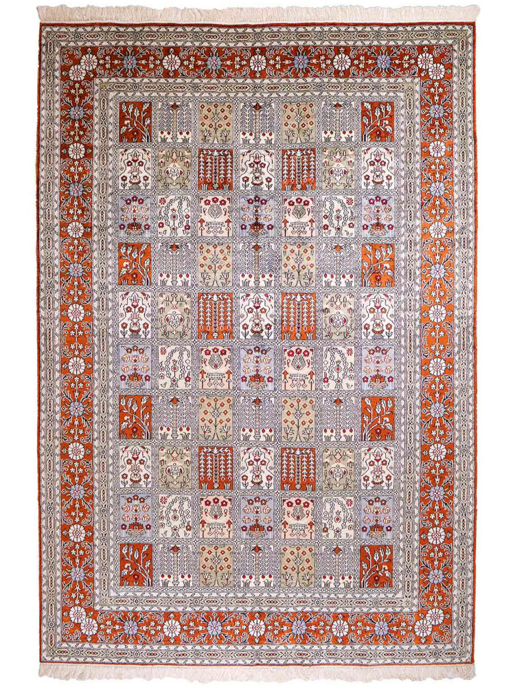 Seda china Alfombra 268x181cm - Alfombra oriental