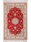 Alfombra de seda - Seda china - 120 x 77 cm - rojo