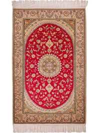 Seda china Alfombra 121x78cm - Alfombra oriental – product image