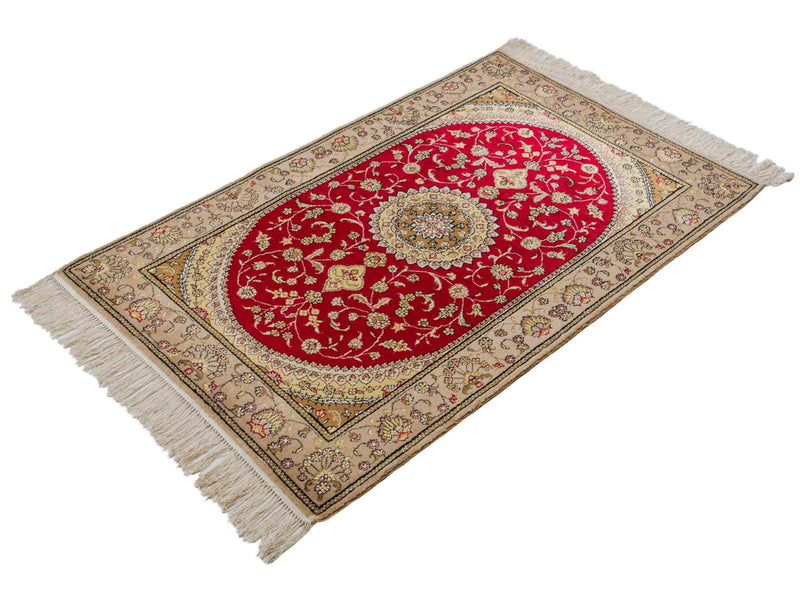 Seda china Alfombra 121x78cm - Alfombra oriental