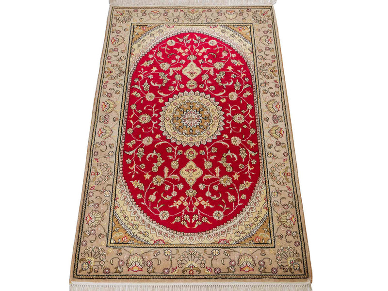 Seda china Alfombra 121x78cm - Alfombra oriental