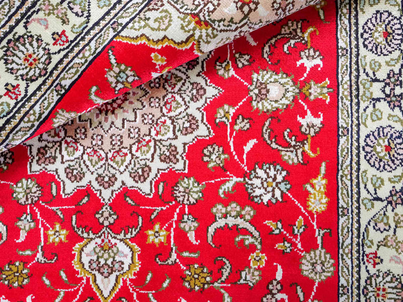 Seda china Alfombra 122x78cm - Alfombra oriental