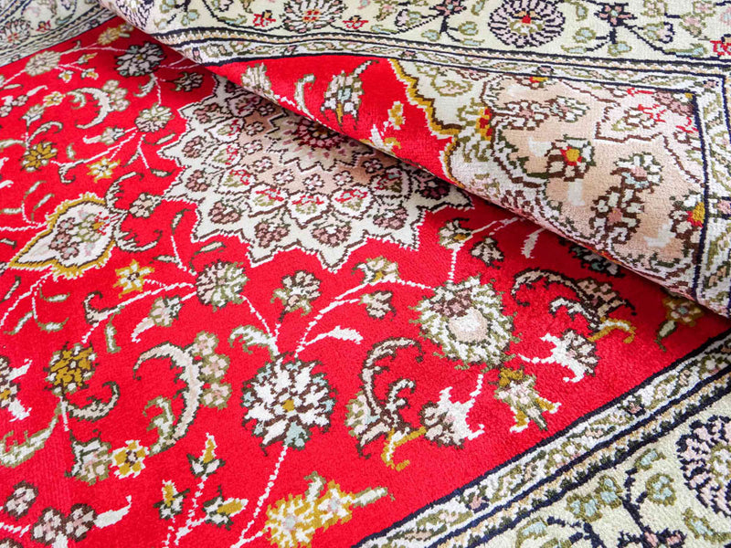 Seda china Alfombra 122x78cm - Alfombra oriental