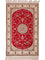 Alfombra de seda - Seda china - 122 x 76 cm - rojo