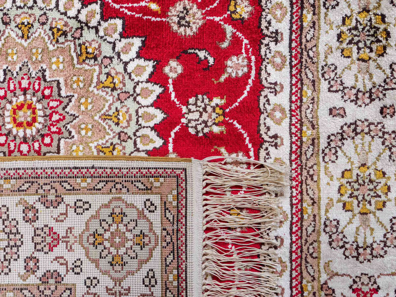 Seda china Alfombra 120x77cm - Alfombra oriental