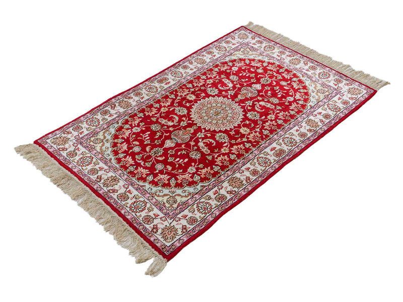 Seda china Alfombra 119x76cm - Alfombra oriental