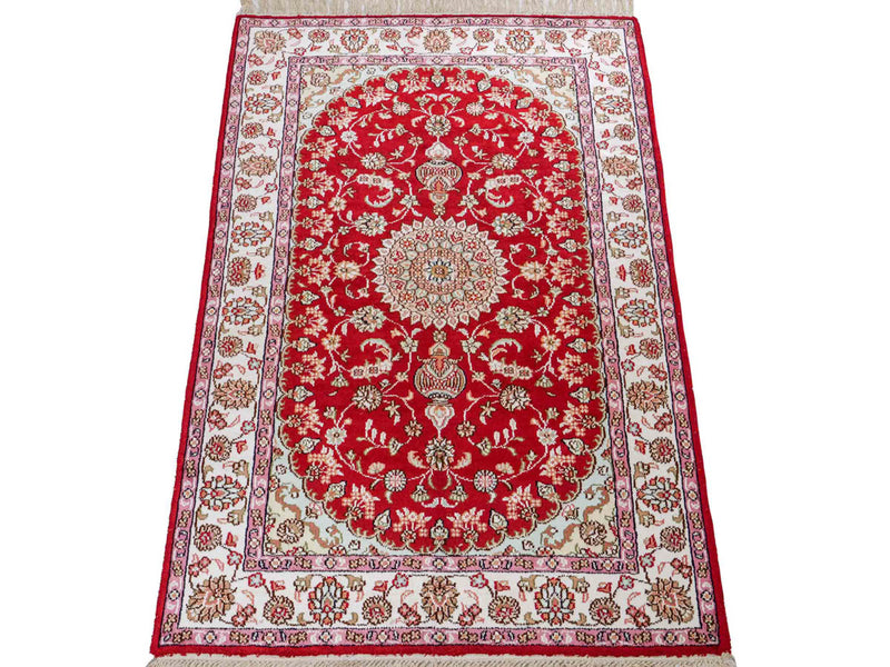 Seda china Alfombra 119x76cm - Alfombra oriental