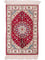 Alfombra de seda - Seda china - 87 x 56 cm - rojo