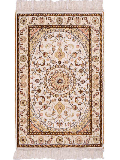 Seda china Alfombra 59x88cm - Alfombra oriental