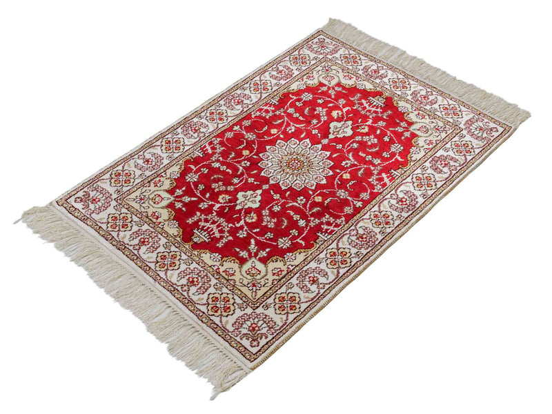 Seda china Alfombra 90x62cm - Alfombra oriental