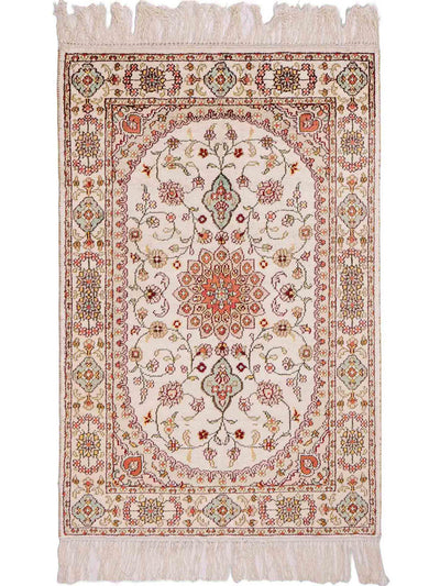 Seda china Alfombra 59x89cm - Alfombra oriental