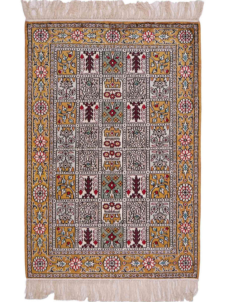 Seda china Alfombra 93x63cm - Alfombra oriental