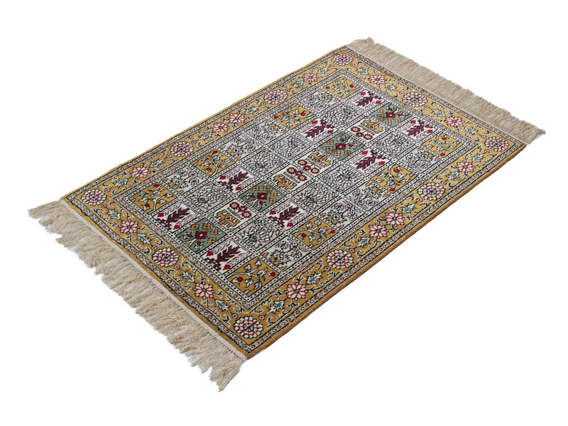 Seda china Alfombra 93x63cm - Alfombra oriental
