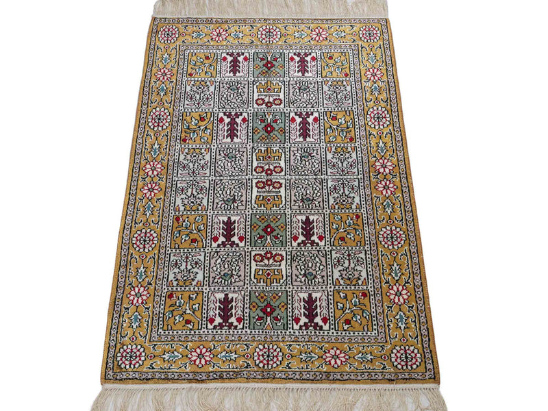 Seda china Alfombra 93x63cm - Alfombra oriental