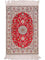Alfombra de seda - Seda china - 89 x 62 cm - rojo