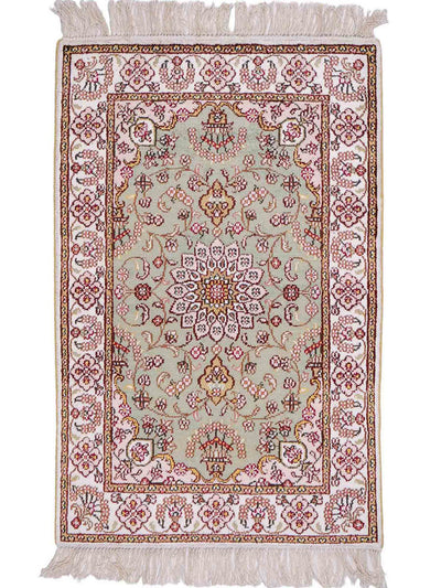 Seda china Alfombra 63x92cm - Alfombra oriental