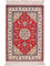 Alfombra de seda - Seda china - 92 x 60 cm - rojo