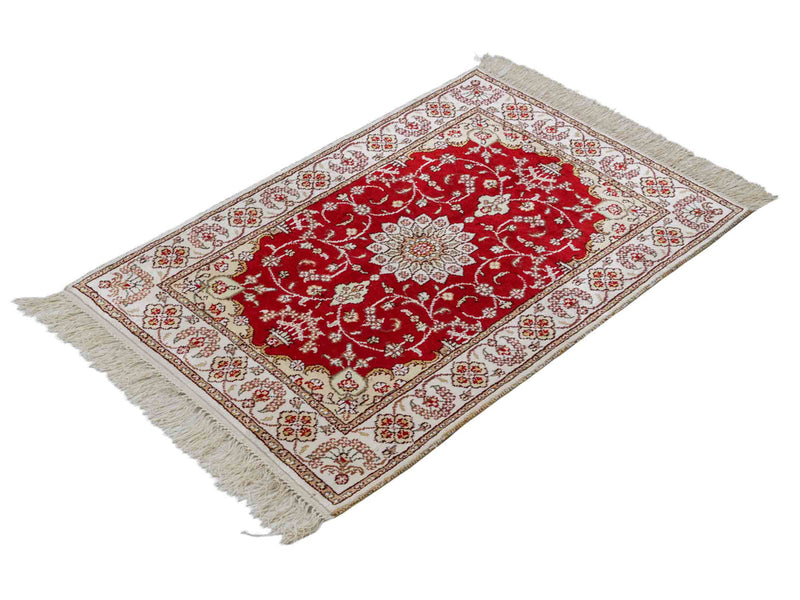 Seda china Alfombra 89x62cm - Alfombra oriental