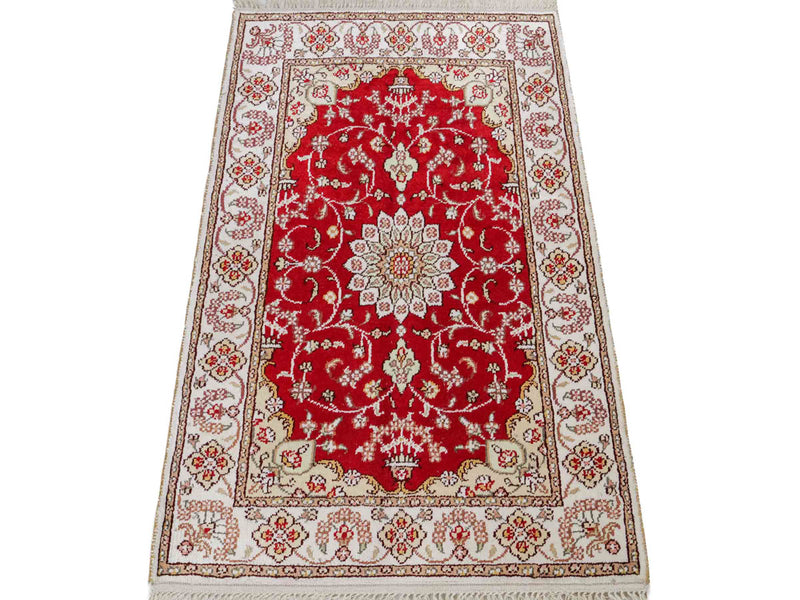 Seda china Alfombra 89x62cm - Alfombra oriental