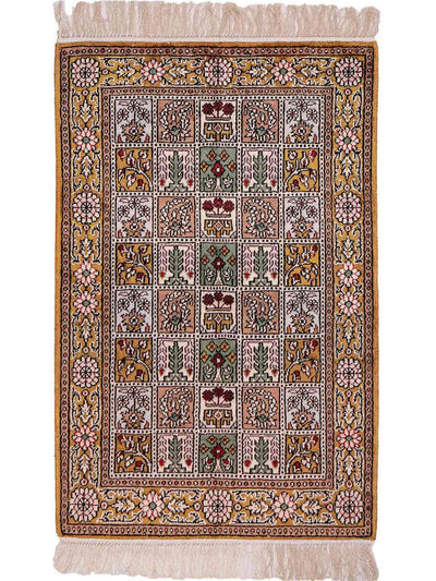 Seda china Alfombra 62x92cm - Alfombra oriental