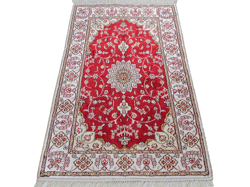 Seda china Alfombra 89x61cm - Alfombra oriental