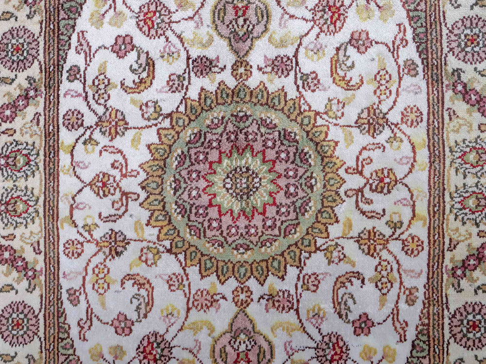 Seidenteppich - China Seide - 90 x 59 cm - creme