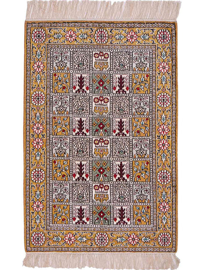 Seda china Alfombra 63x92cm - Alfombra oriental