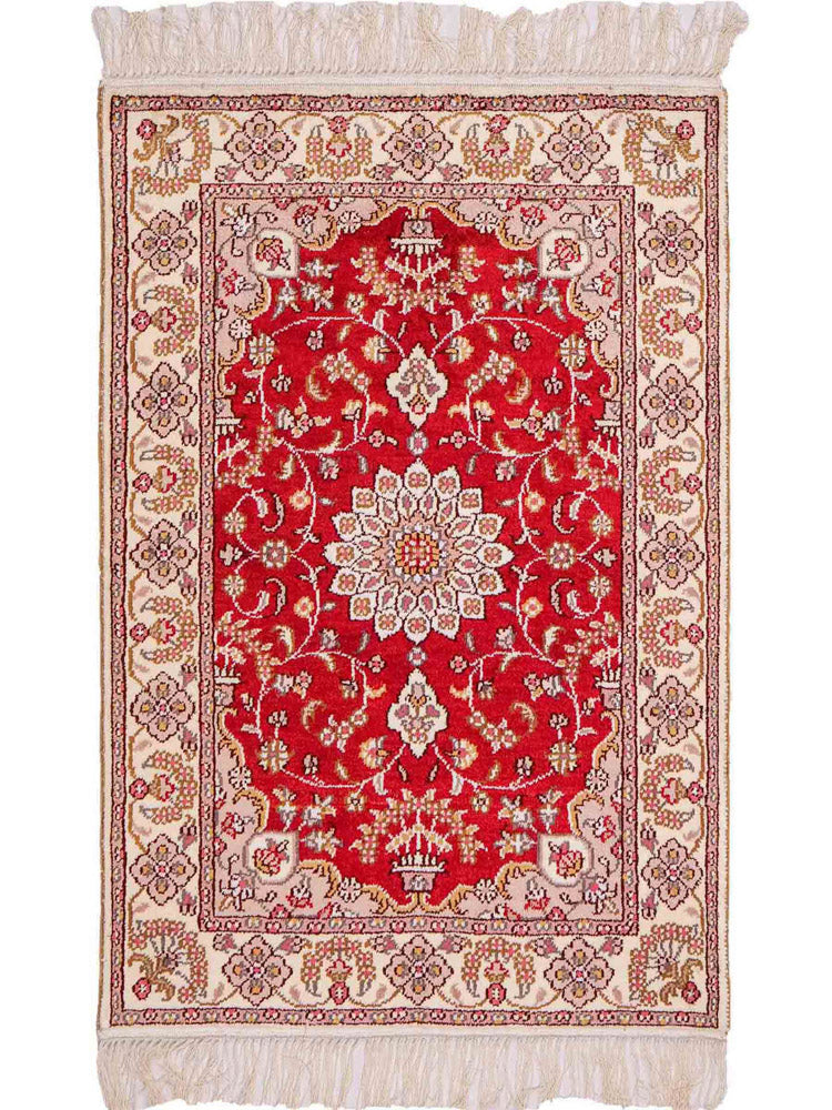 Seda china Alfombra 91x60cm - Alfombra oriental