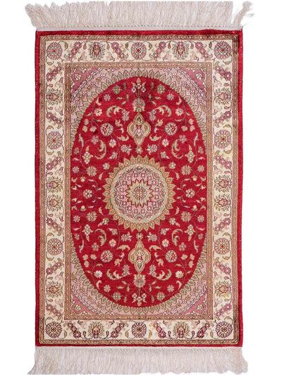 Seda china Alfombra 59x90cm - Alfombra oriental