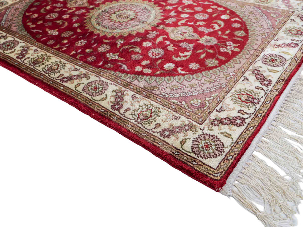 Seda china Alfombra 90x59cm - Alfombra oriental