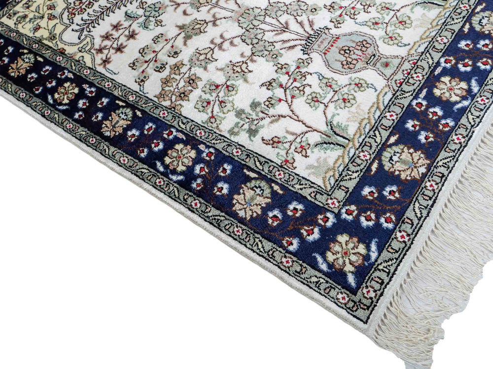 Seda china Alfombra 90x62cm - Alfombra oriental