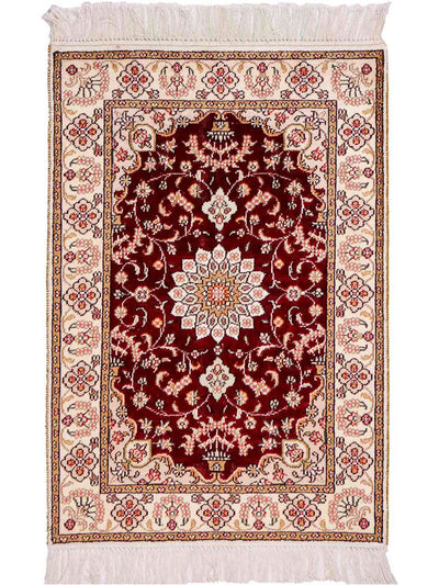 Seda china Alfombra 63x90cm - Alfombra oriental