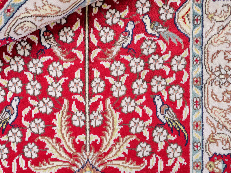 Seda china Alfombra 86x58cm - Alfombra oriental