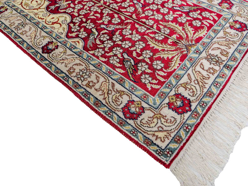 Seda china Alfombra 86x58cm - Alfombra oriental