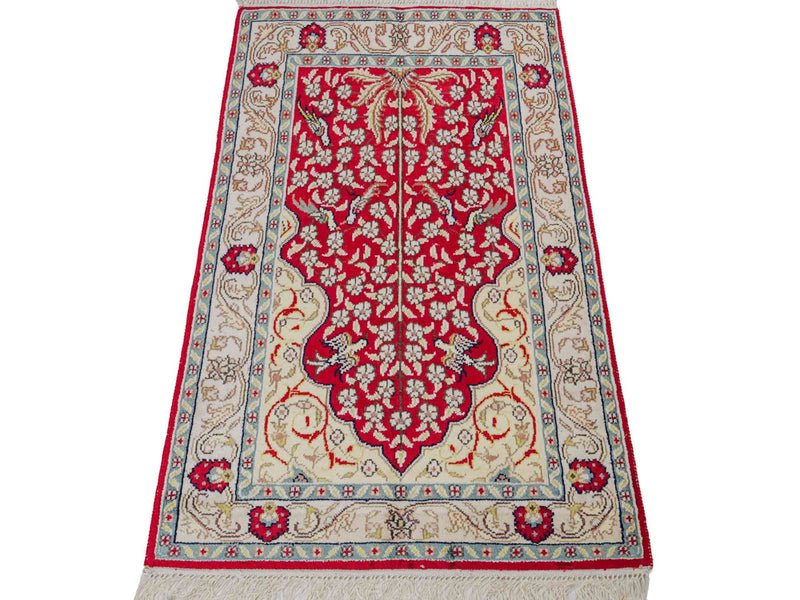 Seda china Alfombra 86x58cm - Alfombra oriental