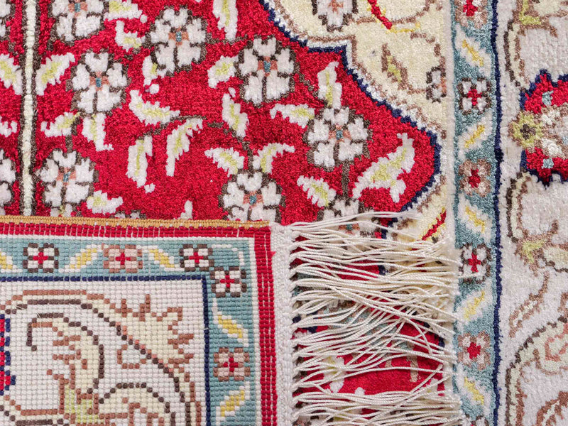 Seda china Alfombra 86x58cm - Alfombra oriental