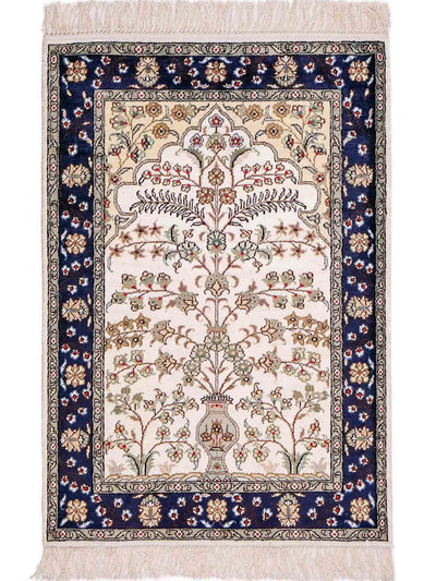 Seda china Alfombra 62x90cm - Alfombra oriental