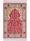 Alfombra de seda - Seda china - 89 x 58 cm - rojo claro