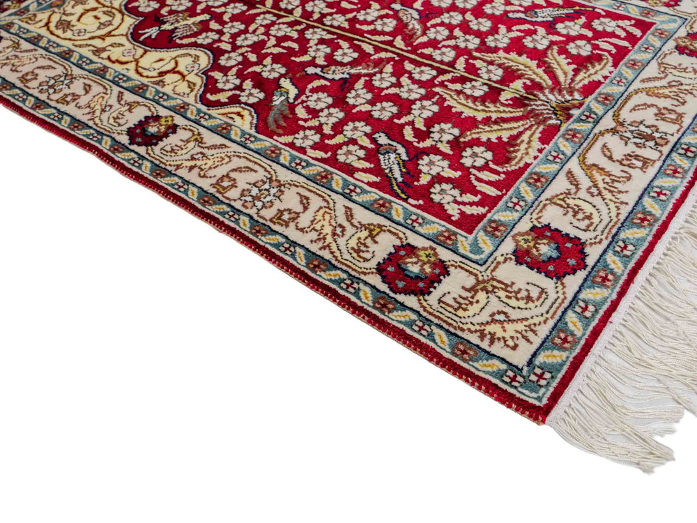 Seda china Alfombra 89x58cm - Alfombra oriental