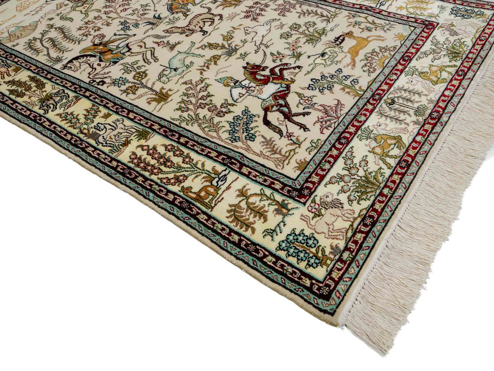 Seda china Alfombra 150x88cm - Alfombra oriental
