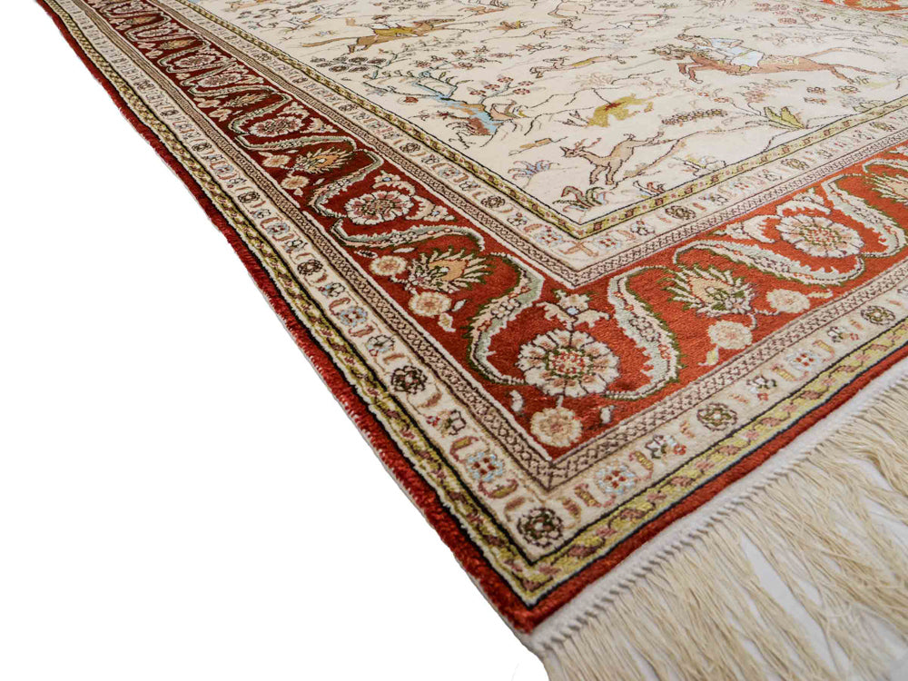 Seda china Alfombra 178x123cm - Alfombra oriental